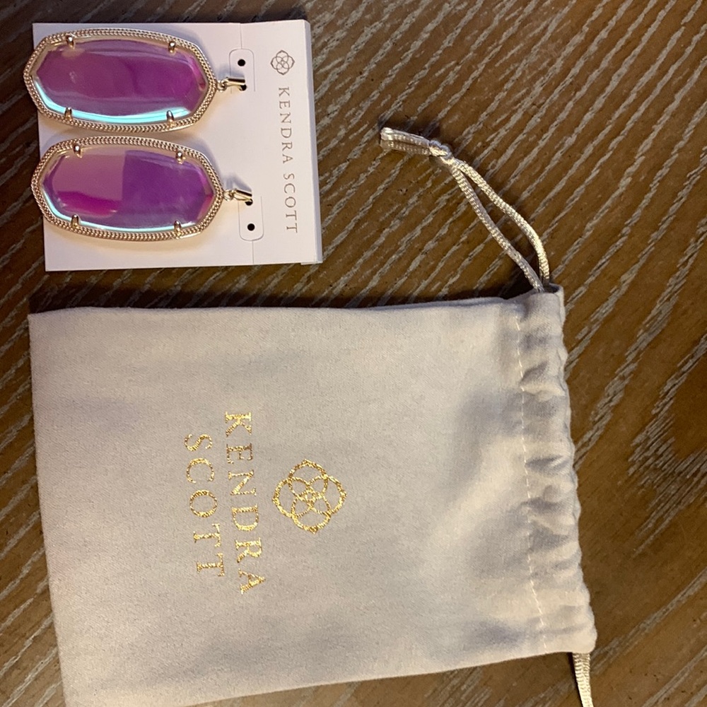 Kendra Scott Dichroic glass earrings